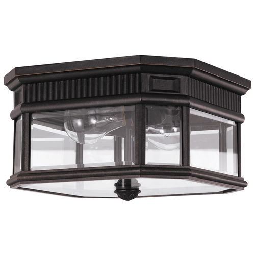 Generation Lighting Cotswold Lane Outdoor Flush Mount in Grecian Bronze by Generation Lighting OL5413GBZ