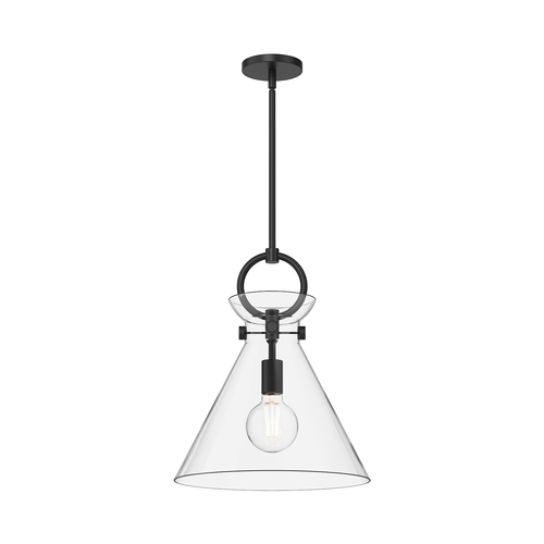 Alora Lighting Emerson Matte Black Pendant Light with Conical Shade