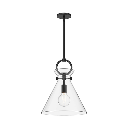 Alora Lighting Alora Lighting Emerson Matte Black Pendant Light with Conical Shade PD412514MBCL