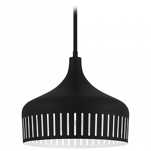 Quoizel Lighting Quoizel Pendant Matte Black Pendant Light with Bowl / Dome Shade