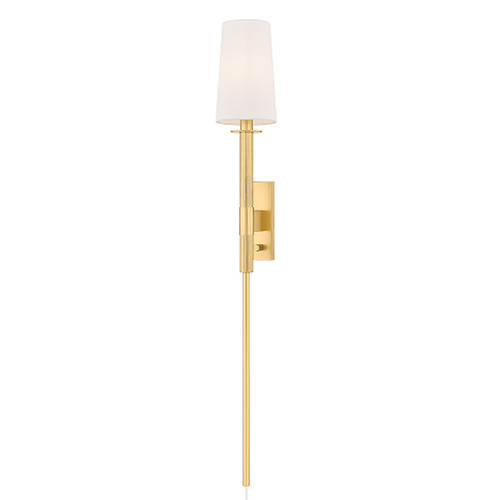 Mitzi by Hudson Valley Mitzi By Hudson Valley Mitzi Ginny Aged Brass Switched Sconce HL1067101-AGB