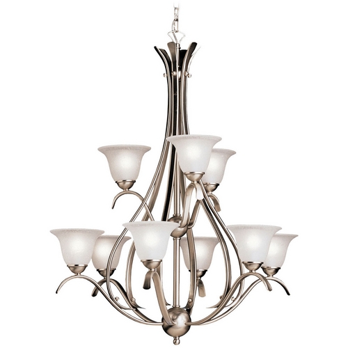 Dover 27.75-Inch Chandelier in Brushed Nickel by Kichler Lighting