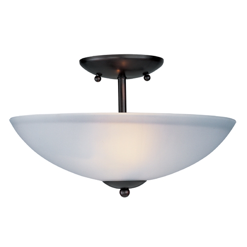 Logan Oil Rubbed Bronze Semi-Flush Mount by Maxim Lighting