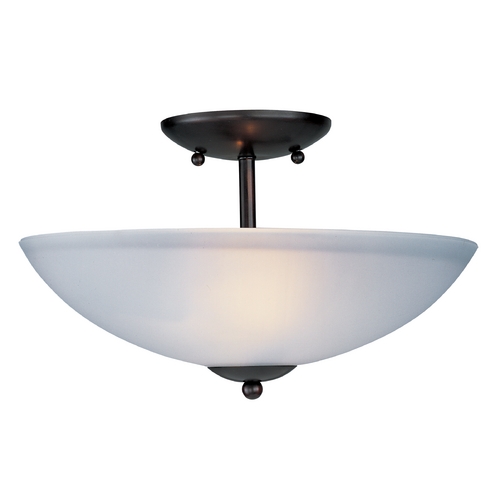 Maxim Lighting Logan Oil Rubbed Bronze Semi-Flush Mount by Maxim Lighting 10042FTOI