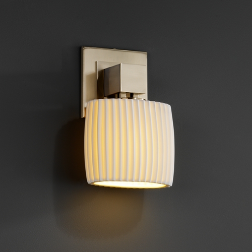 Justice Design Group Justice Design Group Limoges Collection Sconce POR-8707-30-PLET-NCKL