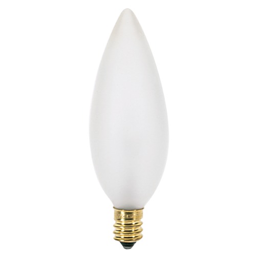 Satco Lighting Incandescent Flame Light Bulb Candelabra Base 120V by Satco S3291