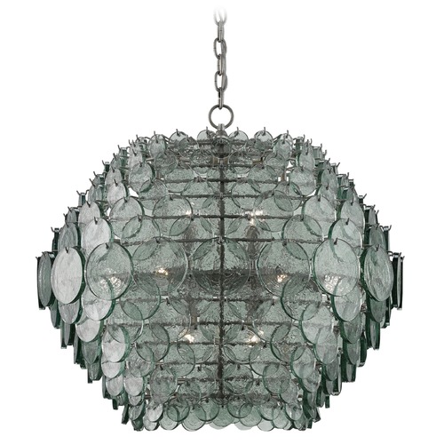 Currey and Company Braithwell Painted Silver Granello Pendant Light