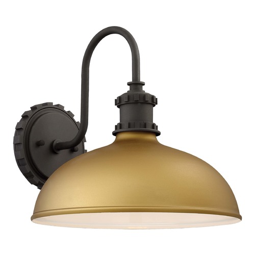 Barn Light Outdoor Wall Light Gold Escudilla by Minka Lavery