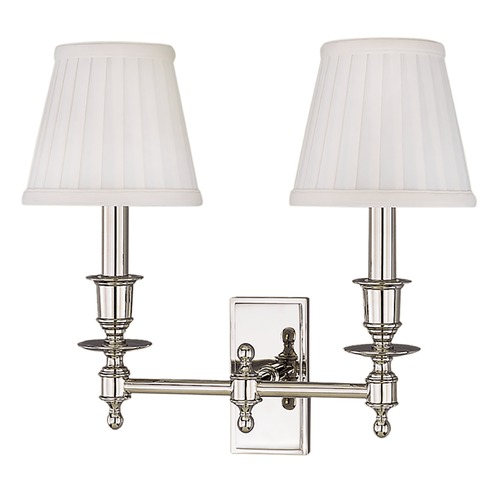Ludlow Polished Nickel Sconce by Hudson Valley Lighting