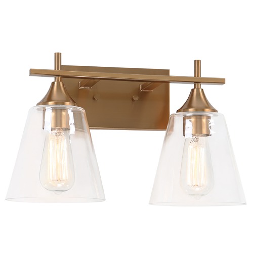 Hollis Aged Gold Bathroom Light by Matteo Lighting