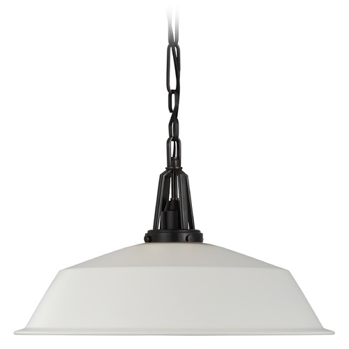 Chapman & Myers Layton 20-Inch Pendant in Bronze by Visual Comfort Signature