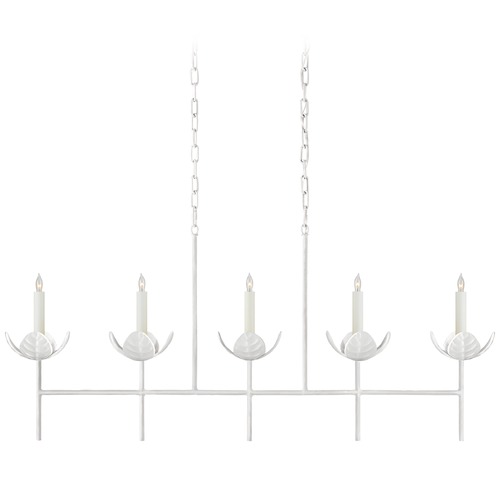 Julie Neill Illana Linear Chandelier in White by Visual Comfort Signature