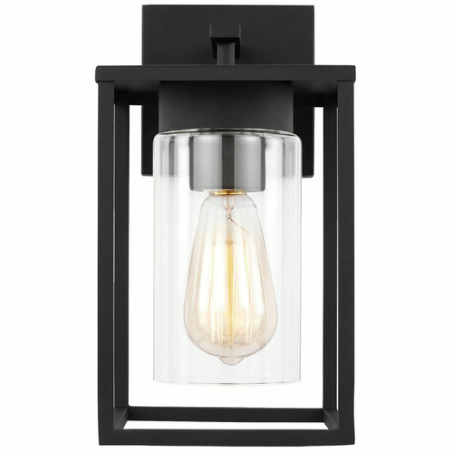 Visual Comfort Studio Collection Vado Black Outdoor Wall Light