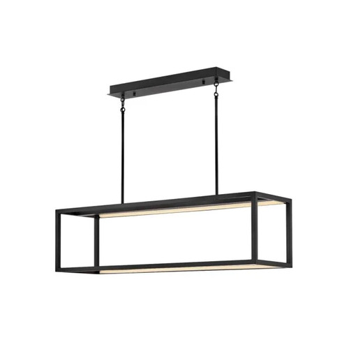 Onxy 44.50-Inch LED Linear Chandelier in Black by Fredrick Ramond