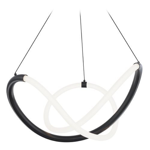 Solo 24-Inch LED Pendant in Black by WAC Lighting