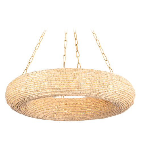 Corbett Lighting Lure Vintage Gold Leaf LED Pendant Light