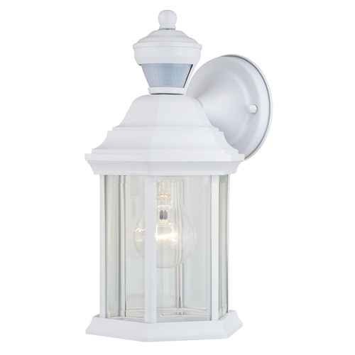 Auburn Textured White Outdoor Wall Light by Vaxcel Lighting