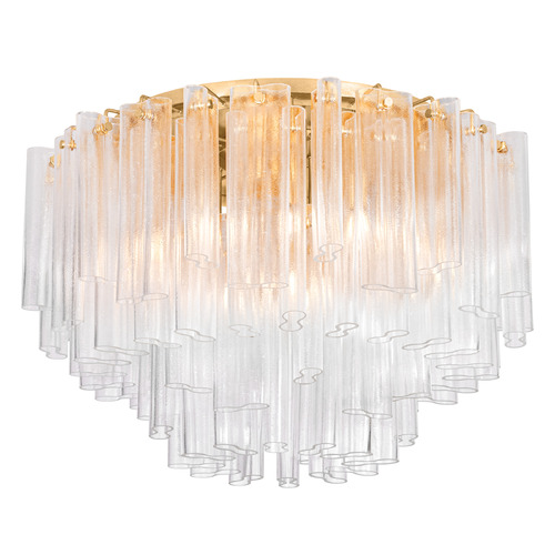 Corbett Lighting Varenna Vintage Gold Leaf LED Semi-Flushmount Light