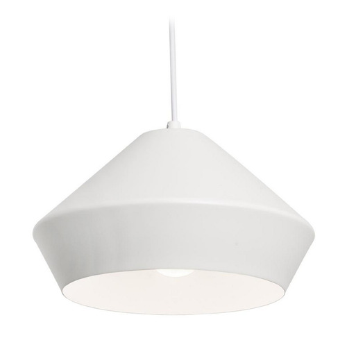 Afx Lighting Milo White Pendant Light with Bowl / Dome Shade