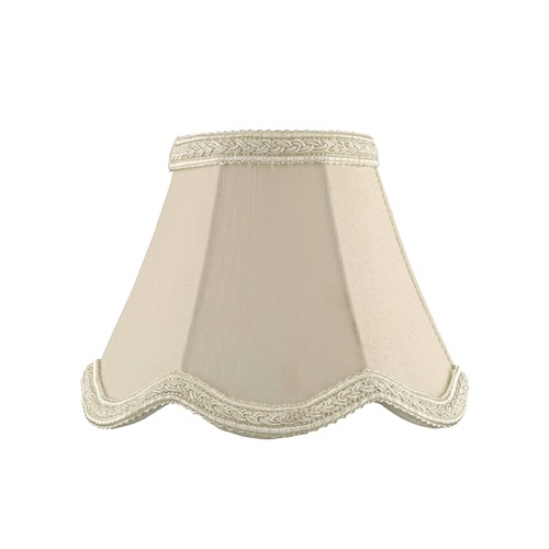 Design Classics Lighting Clip-On Scalloped Lace Cream Lamp Shade SH9613
