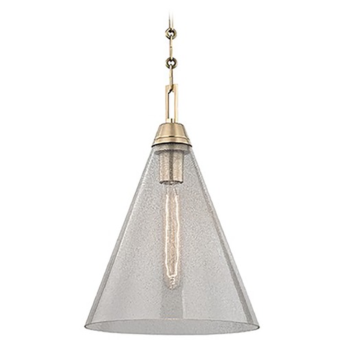 Newbury Pendant in Aged Brass by Hudson Valley Lighting