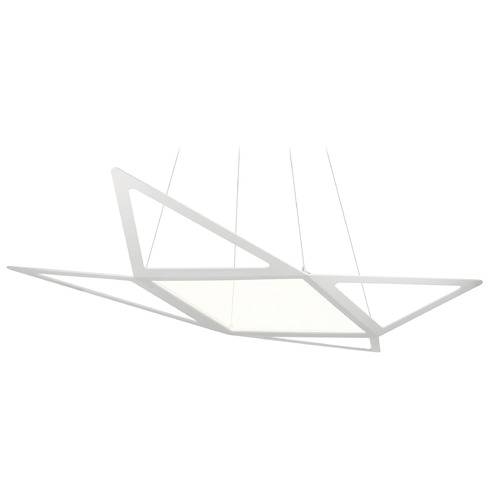 Elan Lighting Starship 43.50-Inch Matte White LED Pendant by Elan Lighting 83961