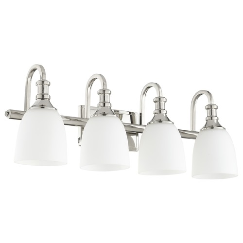 Richmond Polished Nickel Bathroom Light by Quorum Lighting