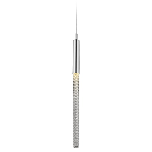 Boa Single-Light Polished Nickel LED Pendant by Avenue Lighting