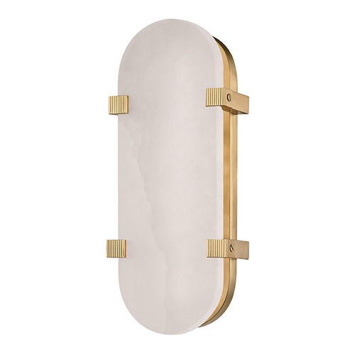 Hudson Valley Lighting Skylar Aged Brass LED Sconce by Hudson Valley Lighting 1114-AGB