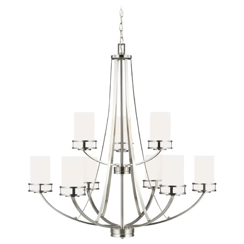 Robie Brushed Nickel Chandelier by Generation Lighting