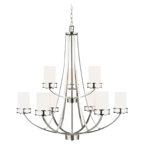 Generation Lighting Robie Brushed Nickel Chandelier by Generation Lighting 3121609-962