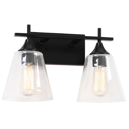 Matteo Lighting Hollis Black Bathroom Light by Matteo Lighting S09802BK