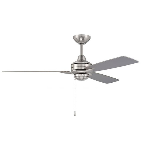 Moto 52-Inch Damp Fan in Brushed Nickel by Craftmade Lighting