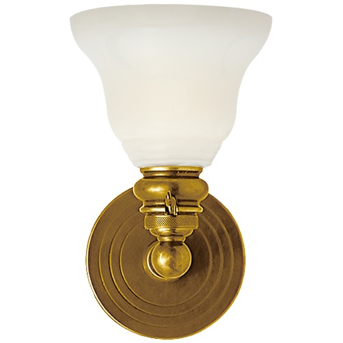 Visual Comfort Signature Collection E.F. Chapman Boston Sconce in Antique Brass by Visual Comfort Signature SL2931HABSLEGWG