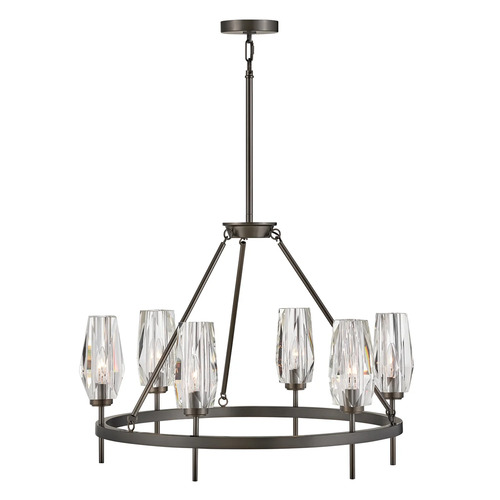 Ana 6-Light Medium Chandelier in Black Oxide by Hinkley Lighting