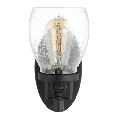 Belton Midnight Black LED Sconce by Generation Lighting