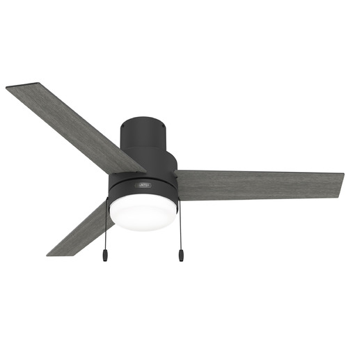 Hunter Fan Company Brunner Matte Black LED Ceiling Fan with Light
