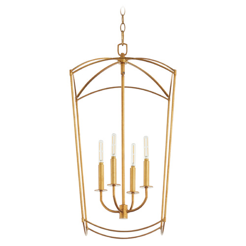 Mantle Gold Leaf Pendant by Quorum Lighting