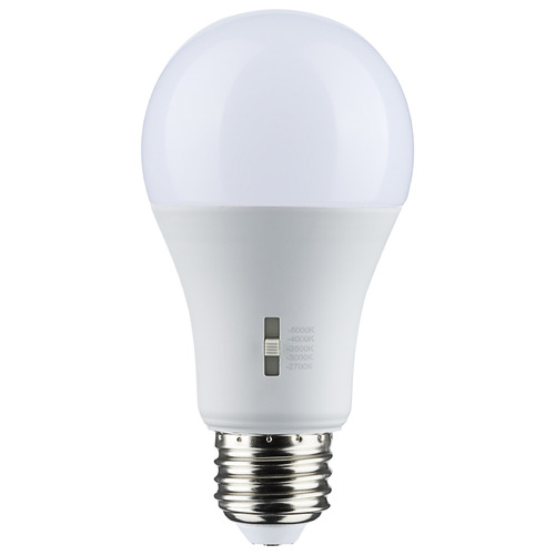 5W A19 5CCT White LED Light Bulb by Satco Lighting