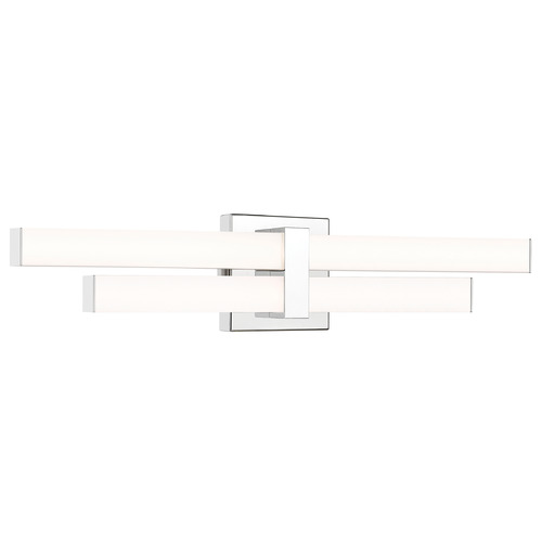 Z-Lite Z-Lite Zane Chrome LED Vertical Bathroom Light 1008-25W-CH-LED