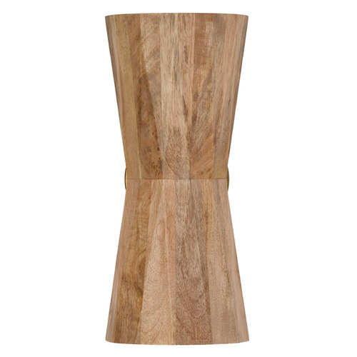 Capital Lighting Nadeau Light Wood and Patinaed Brass Vertical Bathroom Light