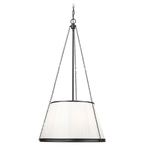 Z-Lite Z-Lite Madeline Matte Black Pendant Light with Empire Shade 1954P24-MB