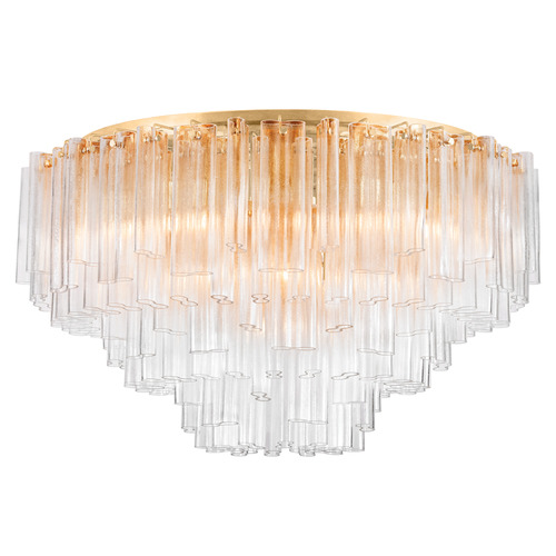 Corbett Lighting Varenna Vintage Gold Leaf LED Semi-Flushmount Light