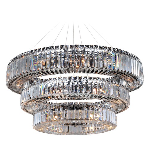 Allegri Lighting Rondelle 47in Round Pendant / 3 Tier 11770-010-FR001