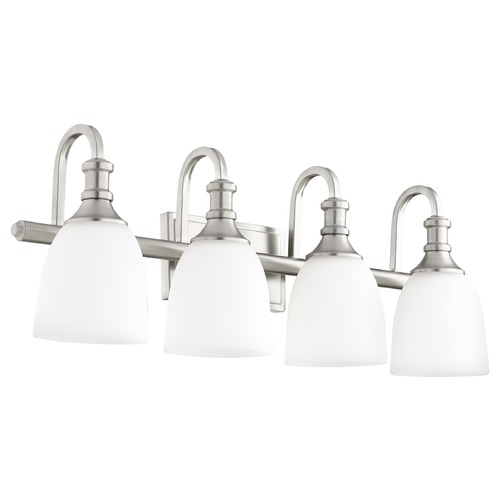 Quorum Lighting Richmond Satin Nickel Bathroom Light by Quorum Lighting 5011-4-65