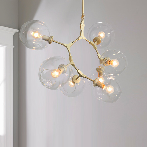 Fairfax Brushed Brass Chandelier by Avenue Lighting