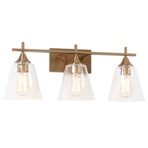 Hollis Aged Gold Bathroom Light by Matteo Lighting