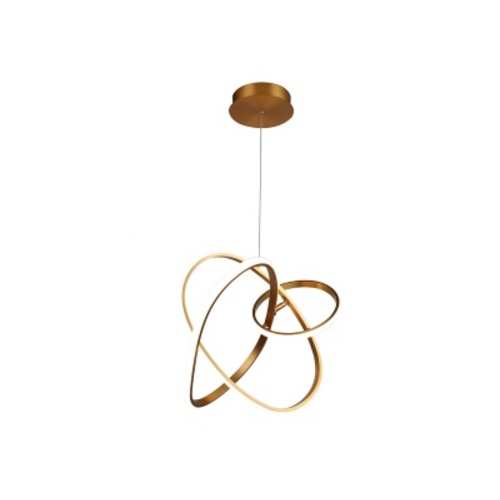 Circa LED 20-Inch Chandelier in Brushed Gold by Avenue Lighting