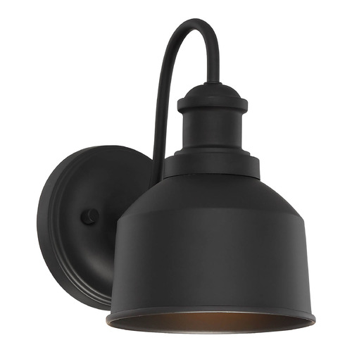 Meridian 9-Inch High Outdoor Wall Light in Black by Meridian M50046BK