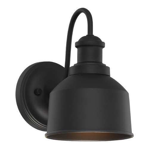 9-Inch High Outdoor Wall Light in Black by Meridian